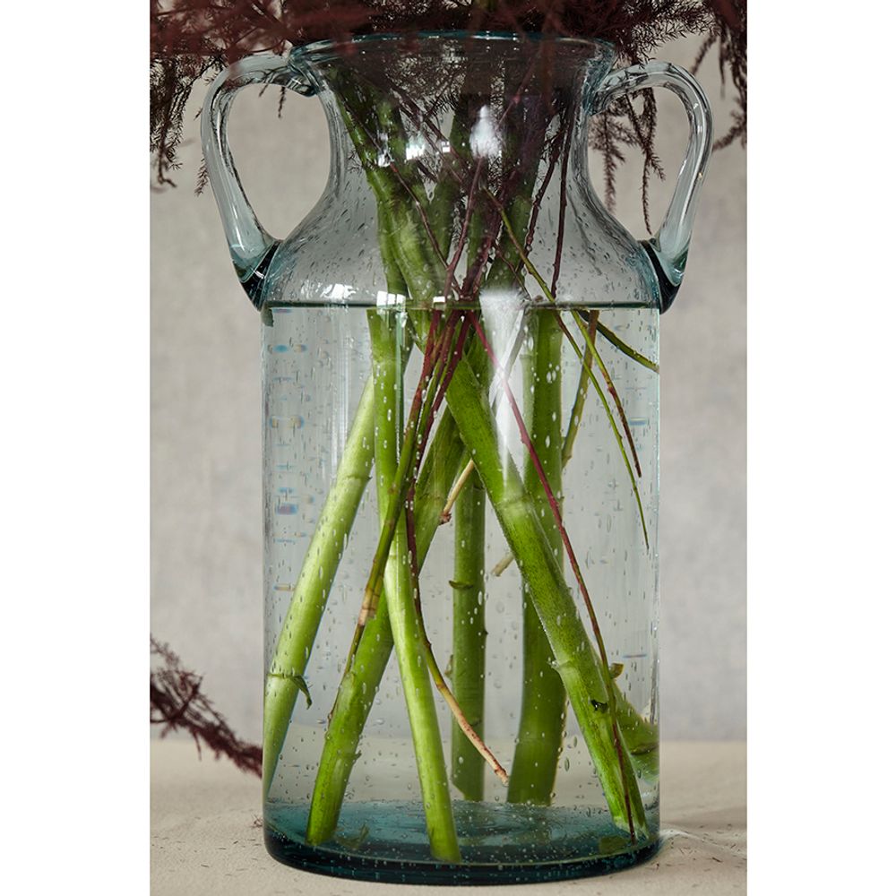 Ваза для цветов Flowi, 29 см, голубая