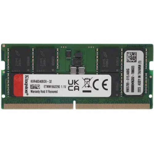 Модуль памяти NBook SO-DDR5 32GB, 4800Mhz, Kingston (KVR48S40BD8-32)
