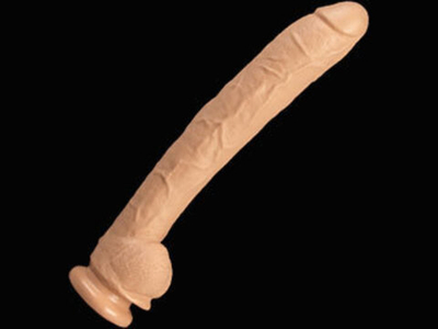 Длинный фаллоимитатор с мошонкой