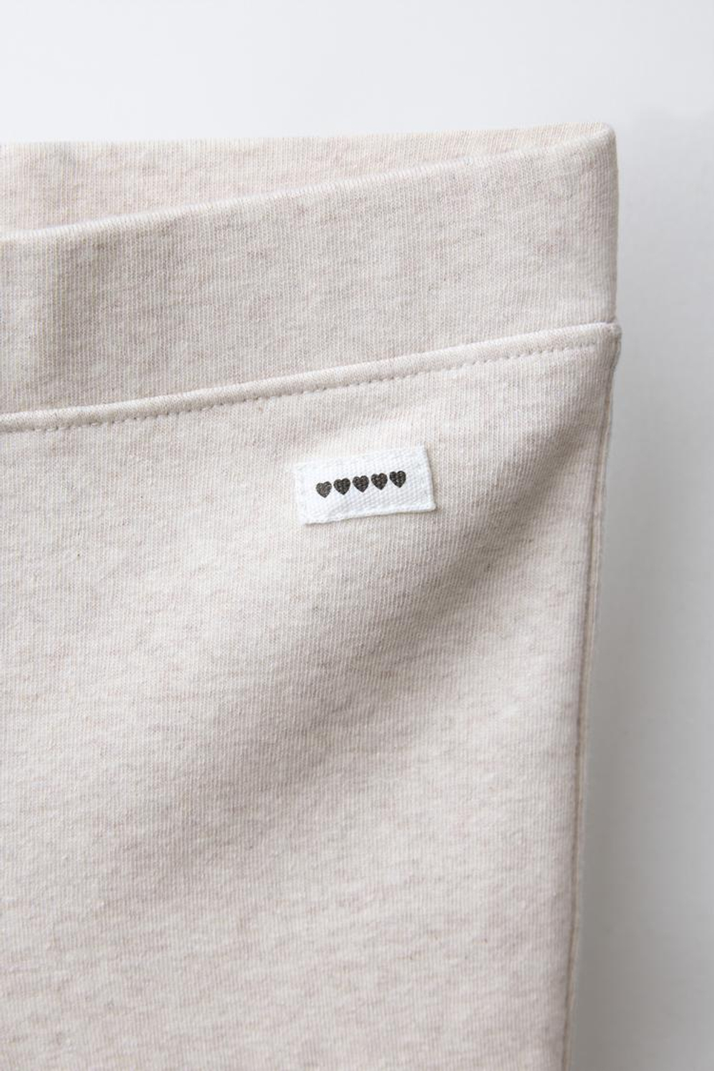 ZARA ЛЕГИНСЫ FLARE ИЗ ИНТЕРЛОКА С ЭТИКЕТКОЙ, ПЕСОЧНЫЙ МЕЛАНЖ