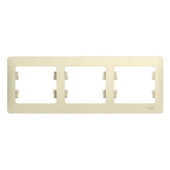 Рамка 3-м Glossa горизонт. беж. SE GSL000203