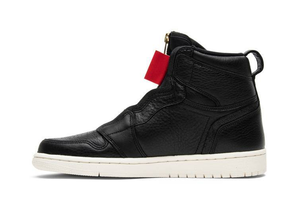 Кроссовки Jordan Air Jordan 1 Retro High Zip Black Sail (Женская размерная сетка)