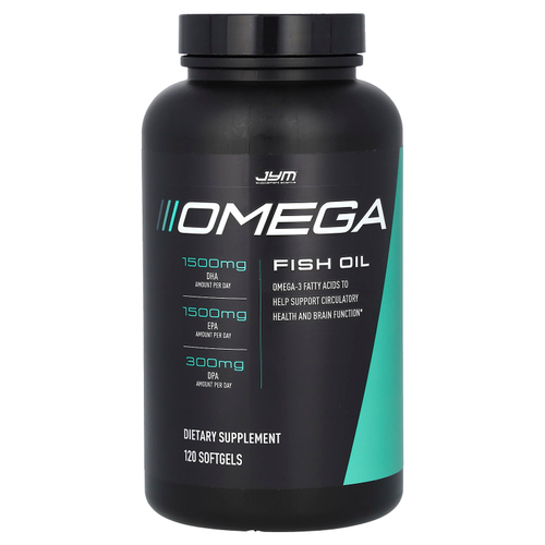 JYM Supplement Science, Рыбий жир с омега, 120 капсул (1300 мг в каждой капсуле)
