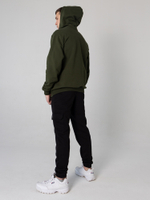 Худи с вышивкой зеленое Город Горький