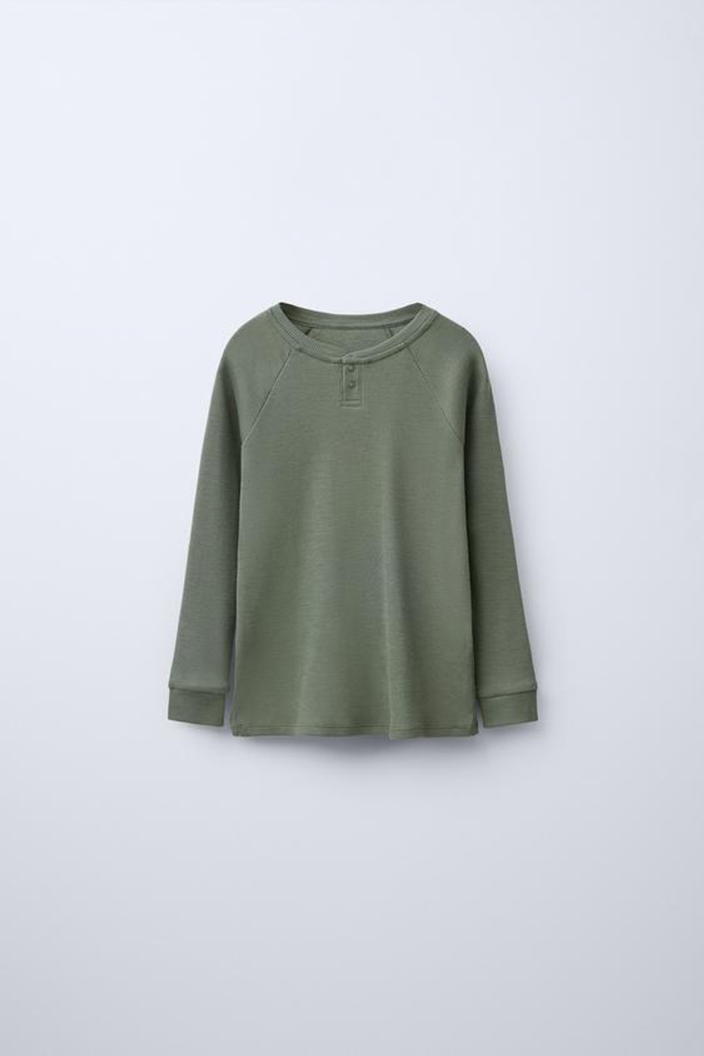 ZARA ПИЖАМА ИЗ СМЕСОВОЙ МЕРИНОСОВОЙ ШЕРСТИ, ЗЕЛЕНЫЙ