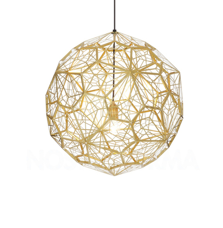 Подвесной дизайнерский светильник  Etch Web by Tom Dixon (золотой)