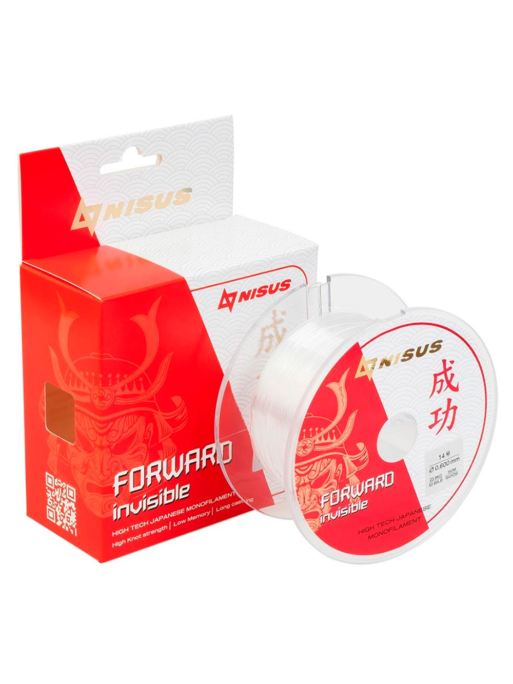 Леска для рыбалки Nisus FORWARD Invisible Nylon Transparent 0,286mm/300m (N-FI-0286-300)