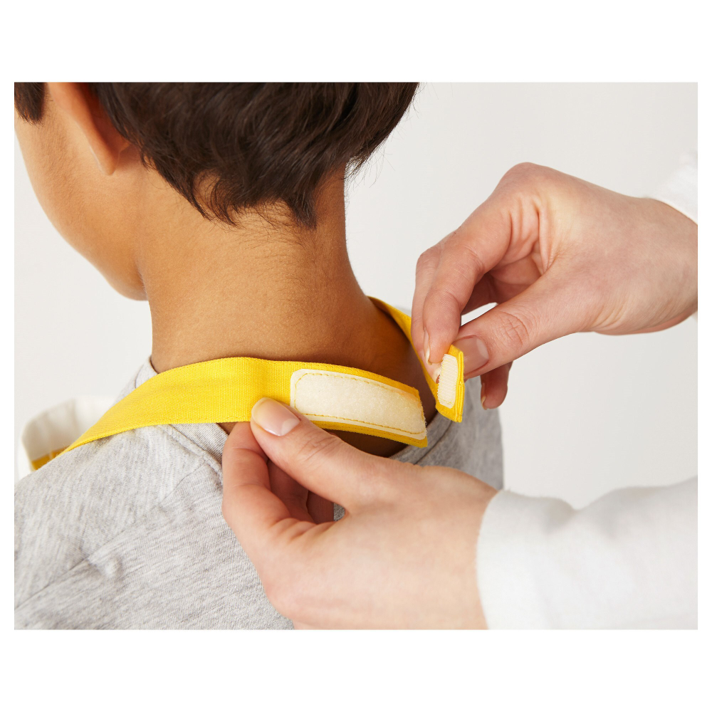 Детский кухонный фартук с колпаком IKEA TOPPKLOCKA, Белый с рисунком, 57 см