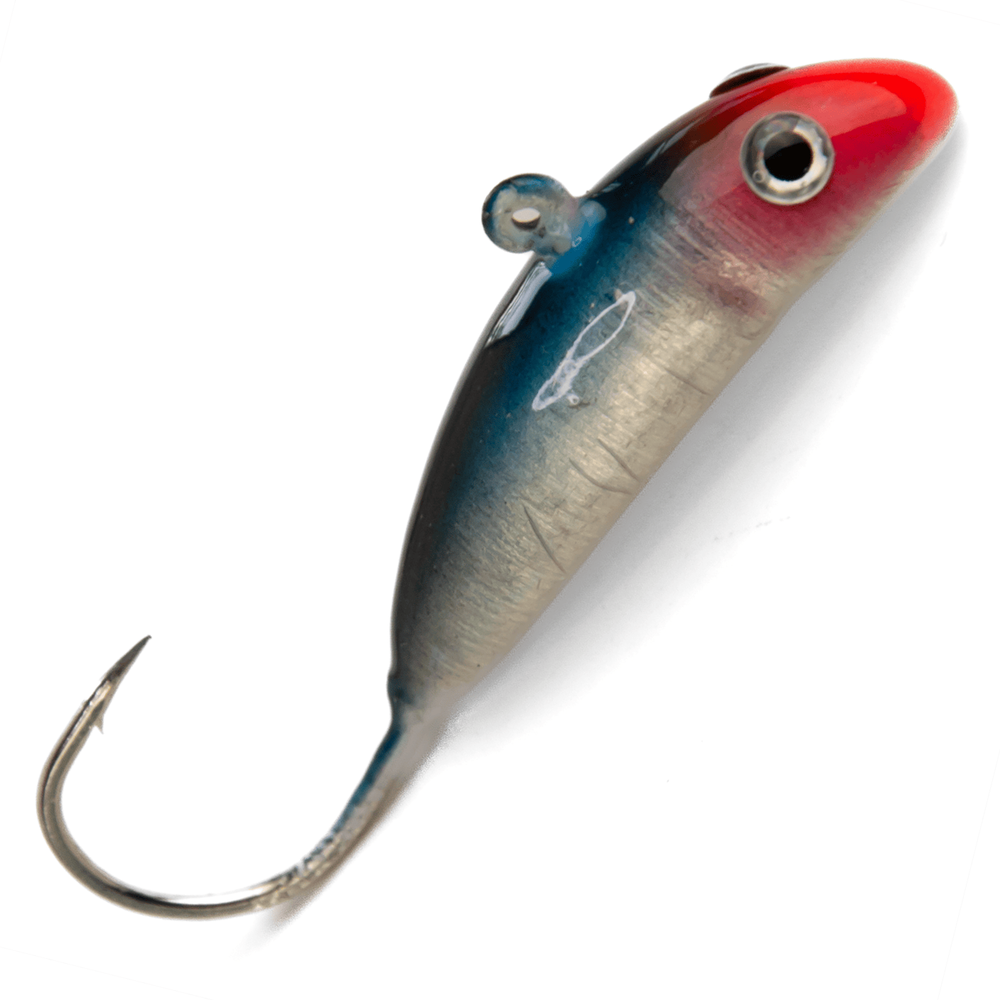 Блесна-мормышка ЖОР "Сомик" цветная флуоресцентная (39мм, 20гр, 5шт/уп)