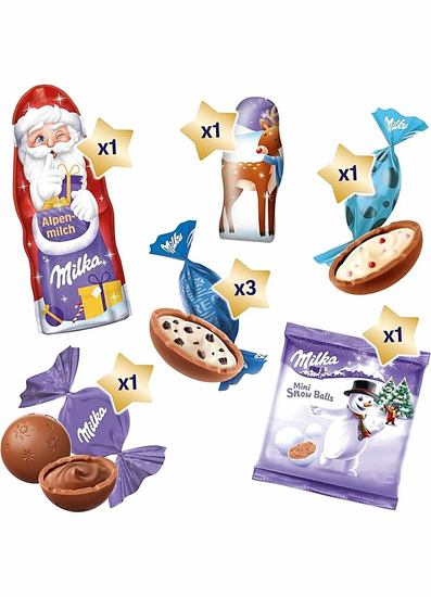 Набор Милка Рождественский микс, 126г (Германия)