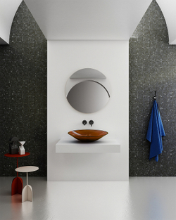 Раковина-чаша Abber Kristall 54 AT2812Opal Коричневая