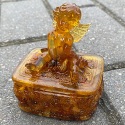 Шкатулка с ангелом (прямоугольная)