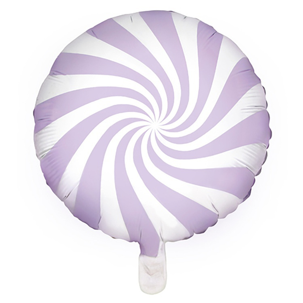 Фольгированная фигура, круг, " Леденец Пастель Light Lilac,18"/45СМ