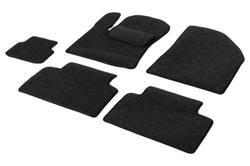 Коврики текстиль в салон, AutoFlex Business для Geely Coolray SX11 2020-н.в., графит, 6 частей, 5190201