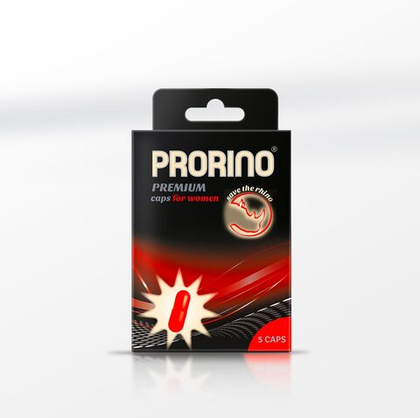 НОТ ERO black line PRORINO Libido Caps - Биологически активная добавка к пище, 5 капсул