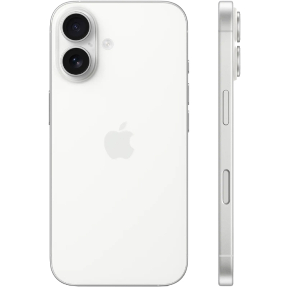 Apple iPhone 16 128Gb Dual: nano SIM + eSim white (белый)