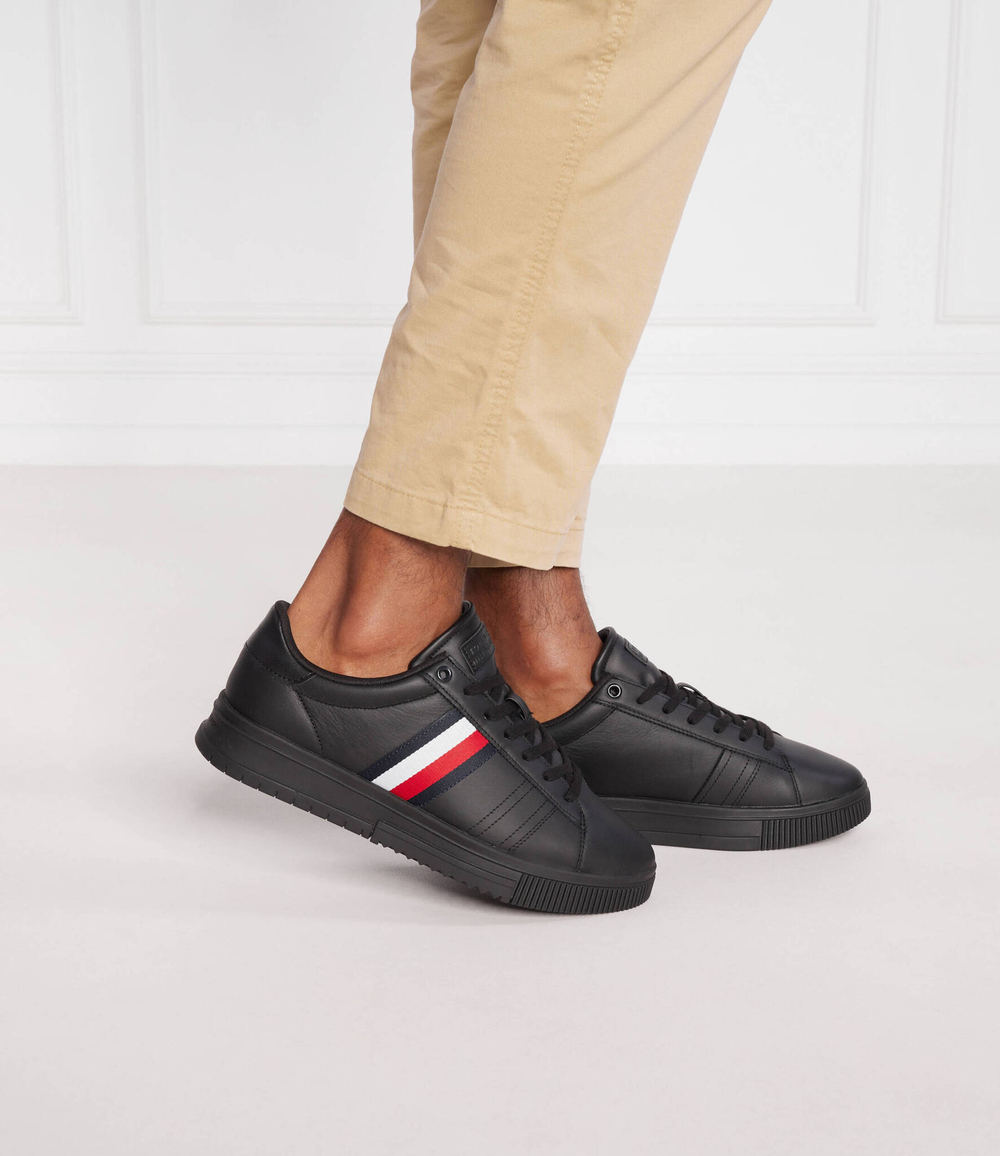 Кожаные кроссовки supercup Tommy Hilfiger - черный(FM0FM04706)