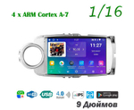 Topway TS7 1+16GB 8 ядер для Toyota Vitz 2010-2014