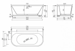 Акриловая ванна Abber AB9276 170х80