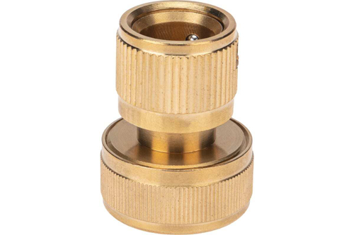 КОННЕКТОР ЛАТУННЫЙ, БЫСТРОСЪЕМНЫЙ, ДЛЯ ШЛАНГА 3/4 ЧЕТЫРЕ СЕЗОНА