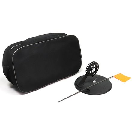 Набор жерлиц Yaman с угловой пласт.стойкой d-210 мм, катушка 90 мм в прямоугольной сумке (10шт.)/10/