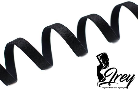 170 740/10 ОПТ Бретель глянец Lauma Fabrics, 10 мм, черный 170