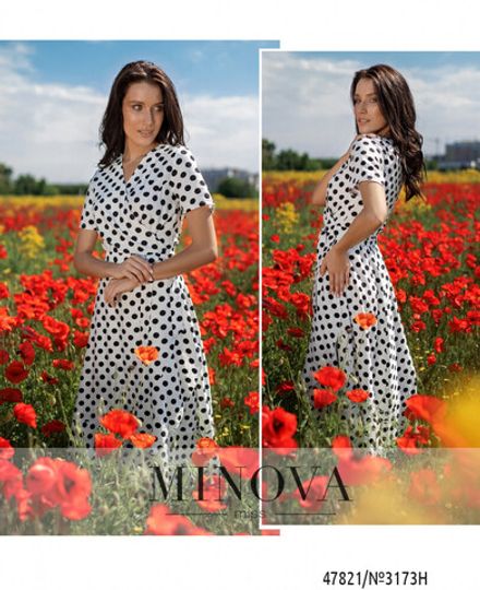 Платье 3173Н-Белый Minova Фото 1