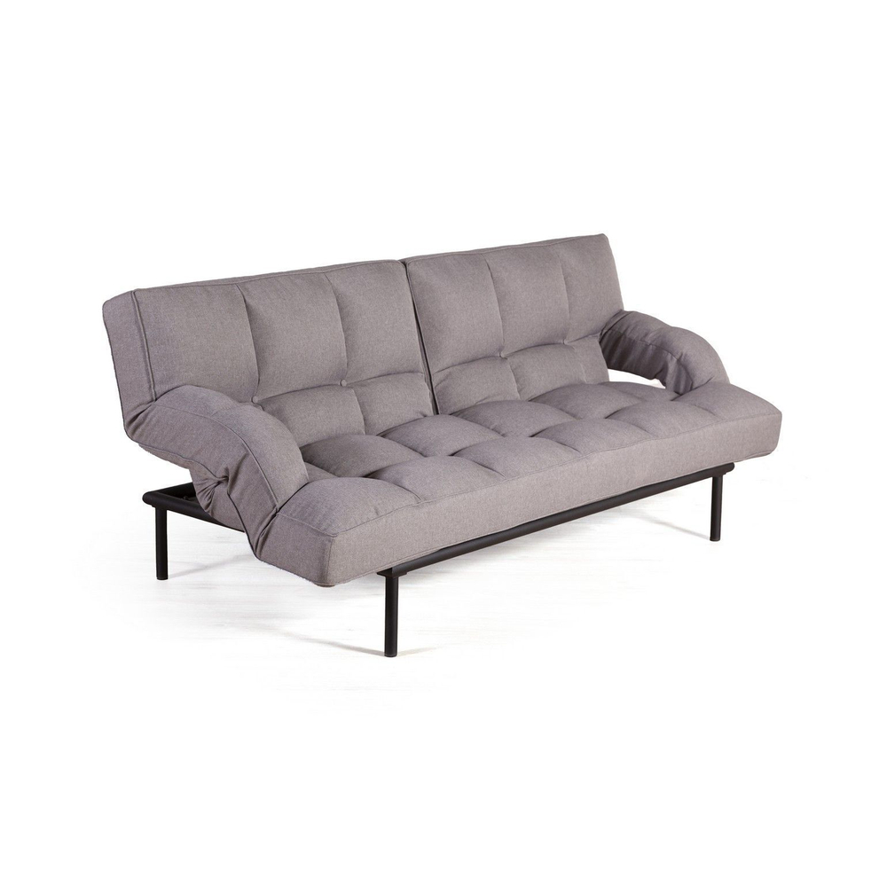 Диван-кровать трехместный Best, рогожка серый