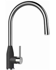 Смеситель SCHOCK Kavus-D, Cristalite, выдвижной излив сталь/баварский камень