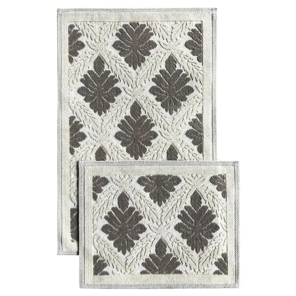 Комплект из 2 ковриков Pamuklu (хлопок), 60(60х50), 1242 кремовый-бежевый