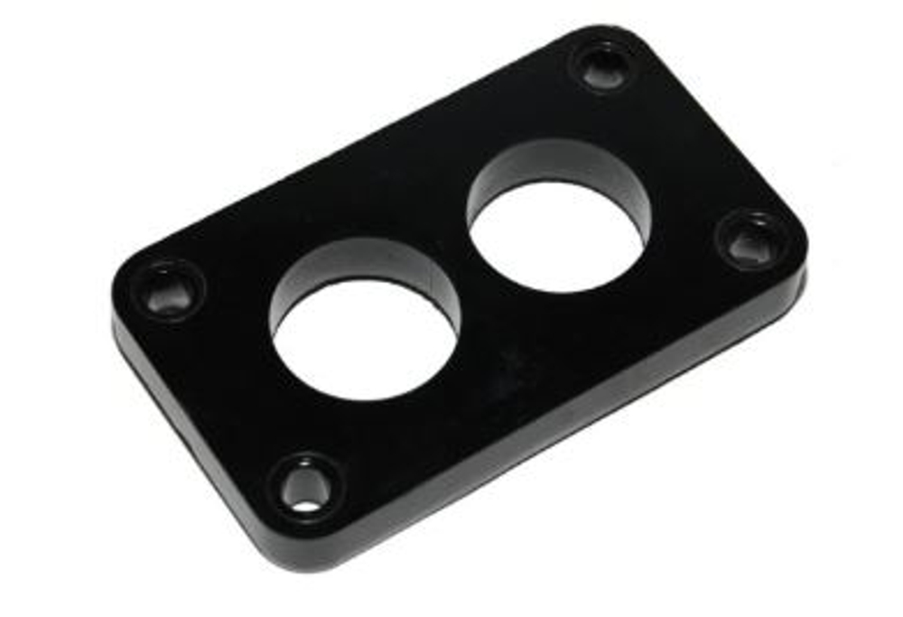 Прокладка под карбюратор 2108 ТЕКСТОЛИТКА ЧЕРНАЯ (2отверстия)