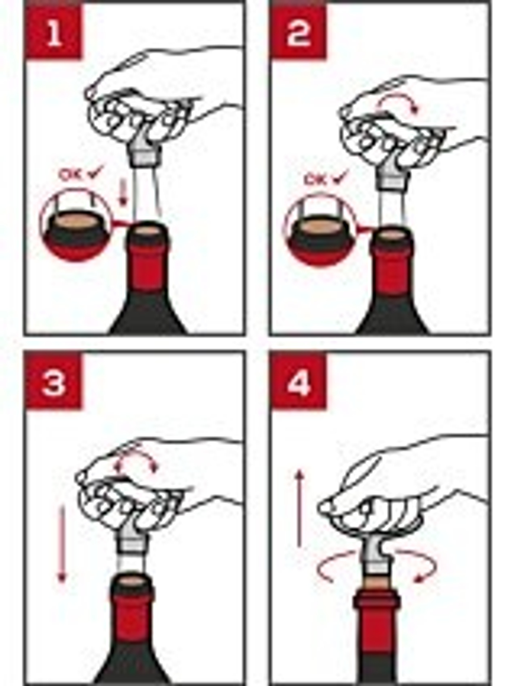 MATHUS - Штопор для хрупких пробок, базальтовый (corkscrew)