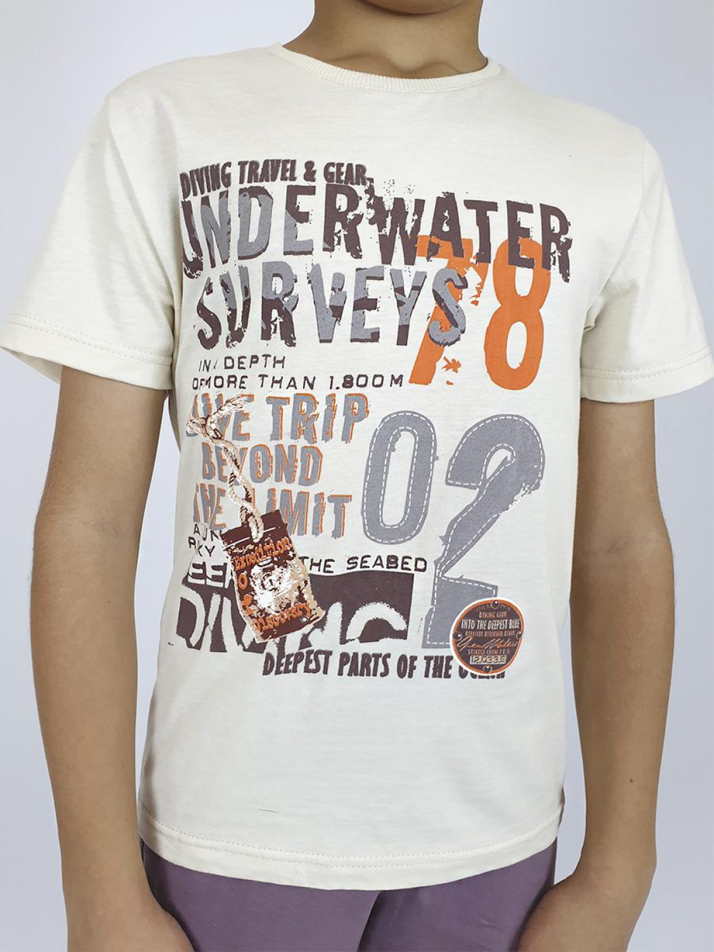 01-125-6 Комплект для мальчика (фуфайка+шорты)