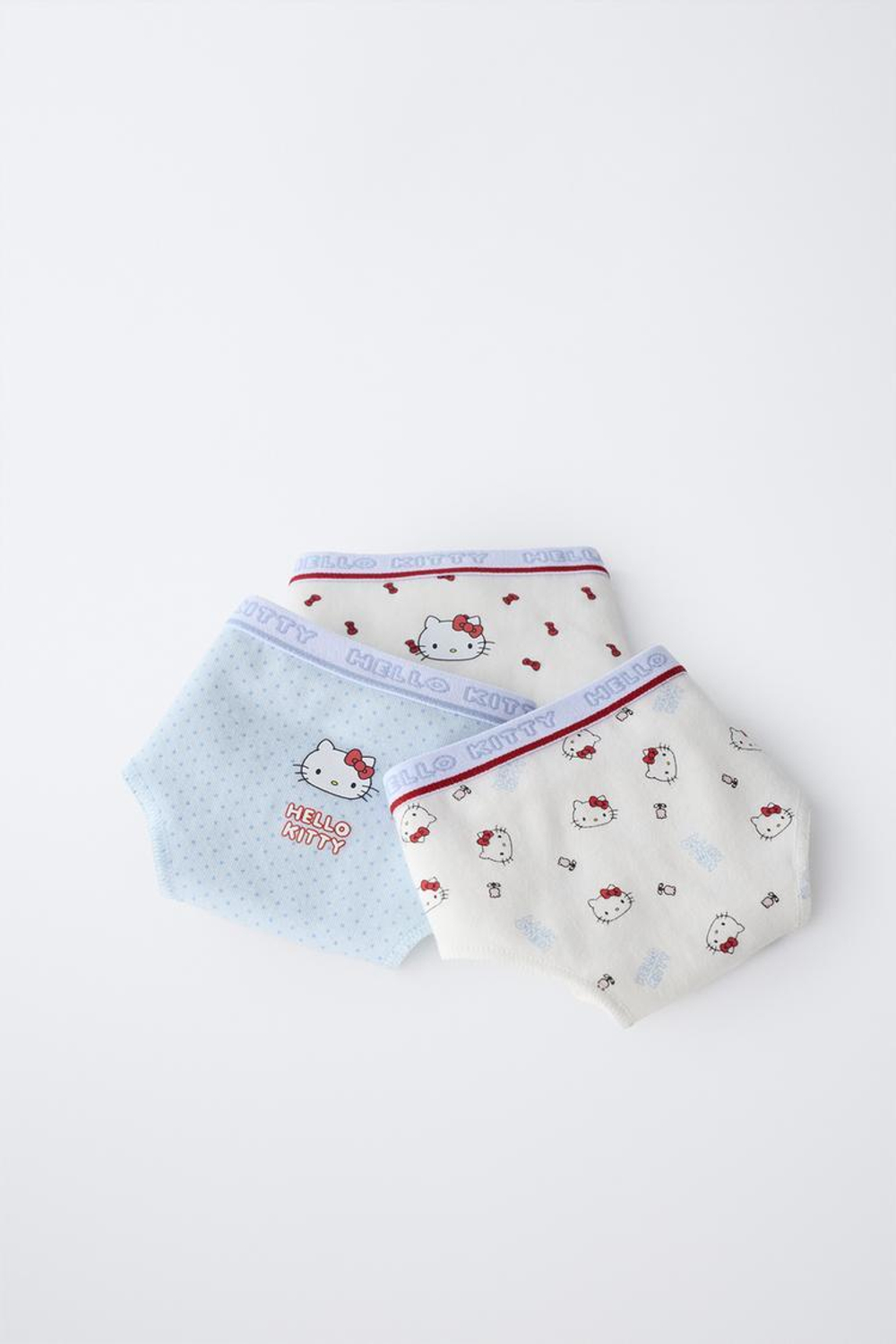 ZARA НАБОР ИЗ ТРЕХ ТРУСОВ HELLO KITTY © SANRIO, СИНИЙ