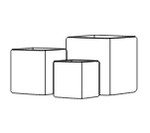 Кашпо, коллекция Urban, форма QADRO