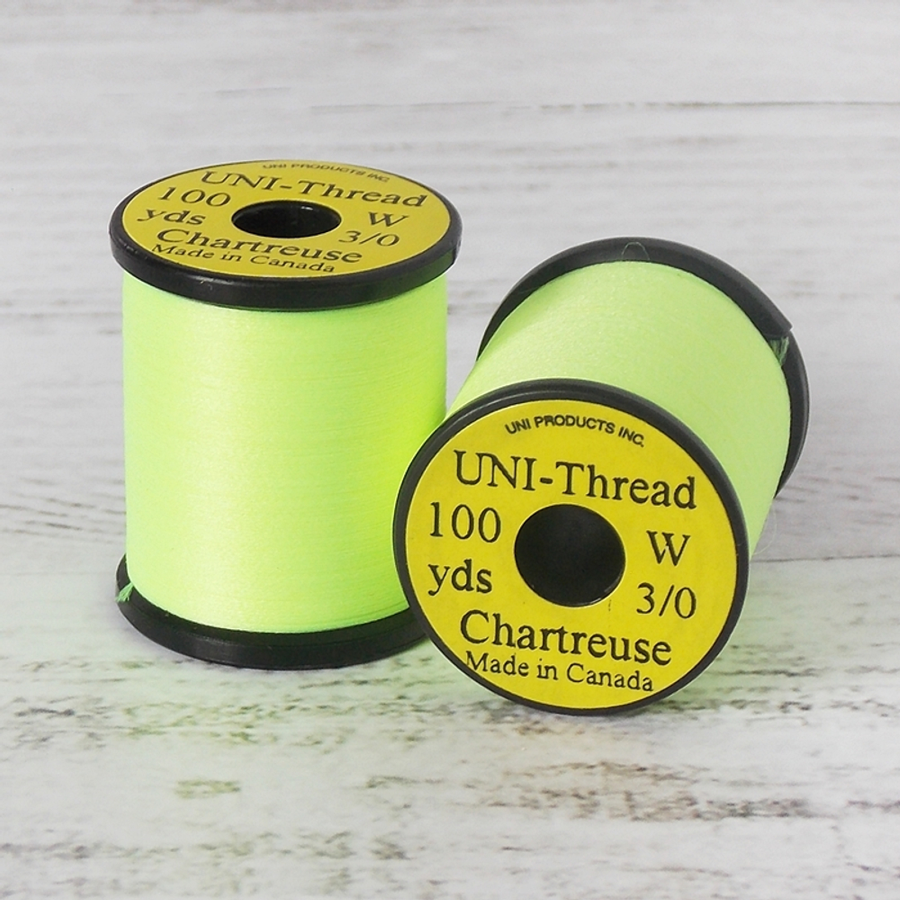 UNI Монтажная нить Thread 3/0 100y W (вощеная)
