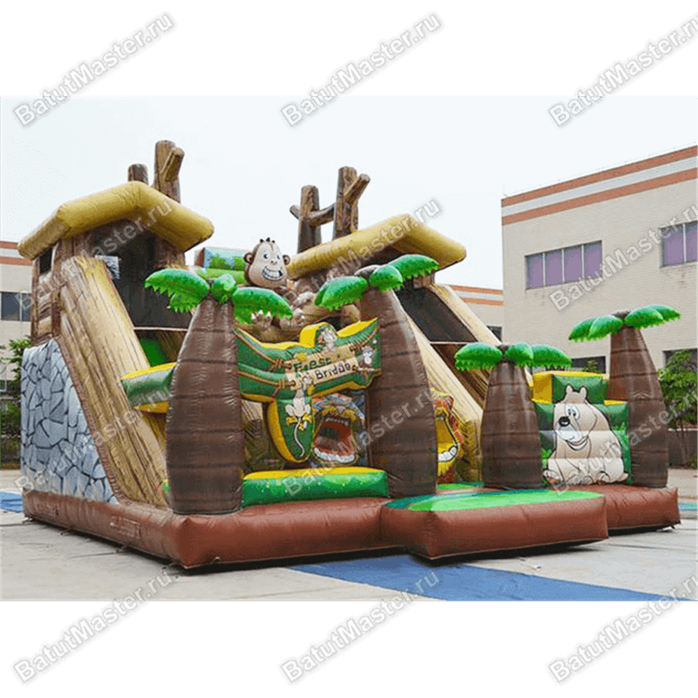 Надувной батут "Лесной мостик"