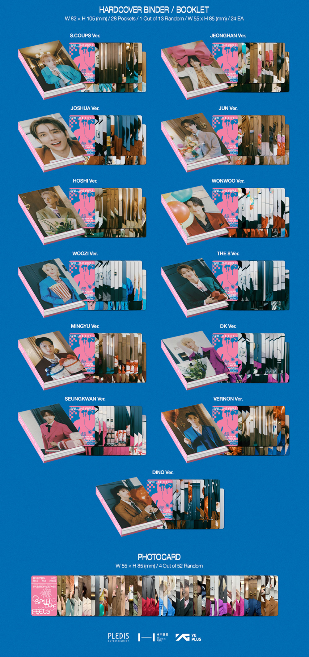 Альбом SEVENTEEN - 12th Mini Album SPILL THE FEELS (CARAT Ver.)