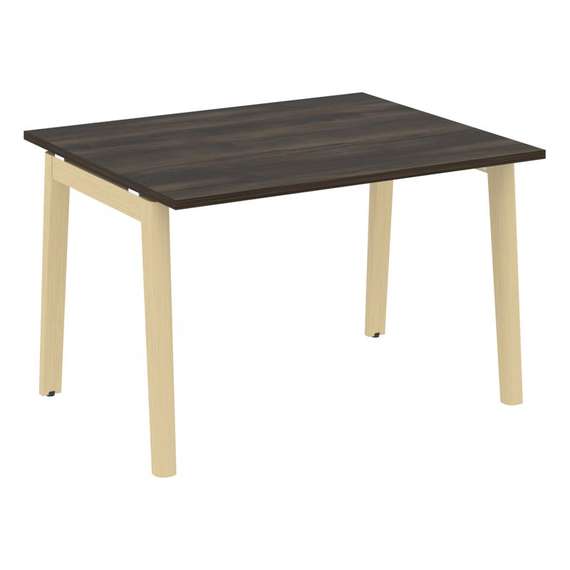 Onix Wood Стол переговорный (1 столешница) OW.PRG-1.2 Дуб Мали/Дуб Светлый/Металл Белый 1180*980*750