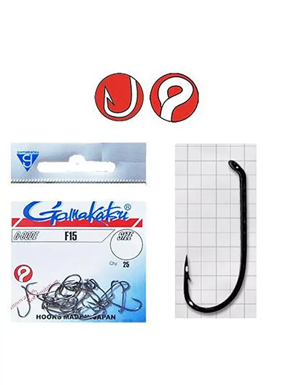 Крючок рыболовный Gamakatsu F-15