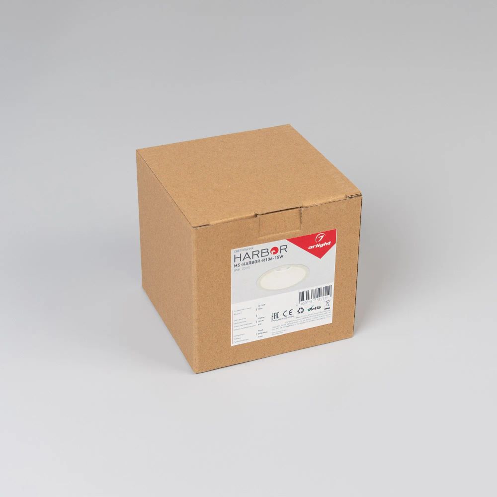 Светильник MS-HARBOR-R106-15W Warm3000 (WH, 24 deg, 230V) (Arlight, IP20 Металл, 5 лет) 050182