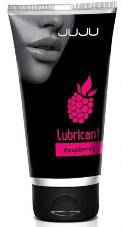 Съедобный лубрикант JUJU Raspberry с ароматом малины - 50 мл.