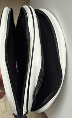 Элегантная сумочка Bassan круглая звёздно-белая Drop Shot