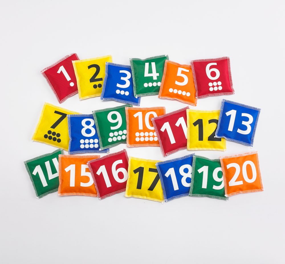 Мешочки с цифрами. Набор 20 шт.