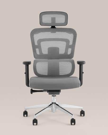 Компьютерное кресло TopChairs Techno офисное серое