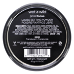 wet n wild, PhotoFocus™, рассыпчатая фиксирующая пудра, оттенок 520B полупрозрачный, 20 г (0,70 унции)