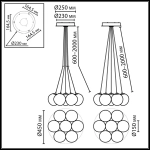 Подвесная люстра Odeon Light MAGIA 7109/7