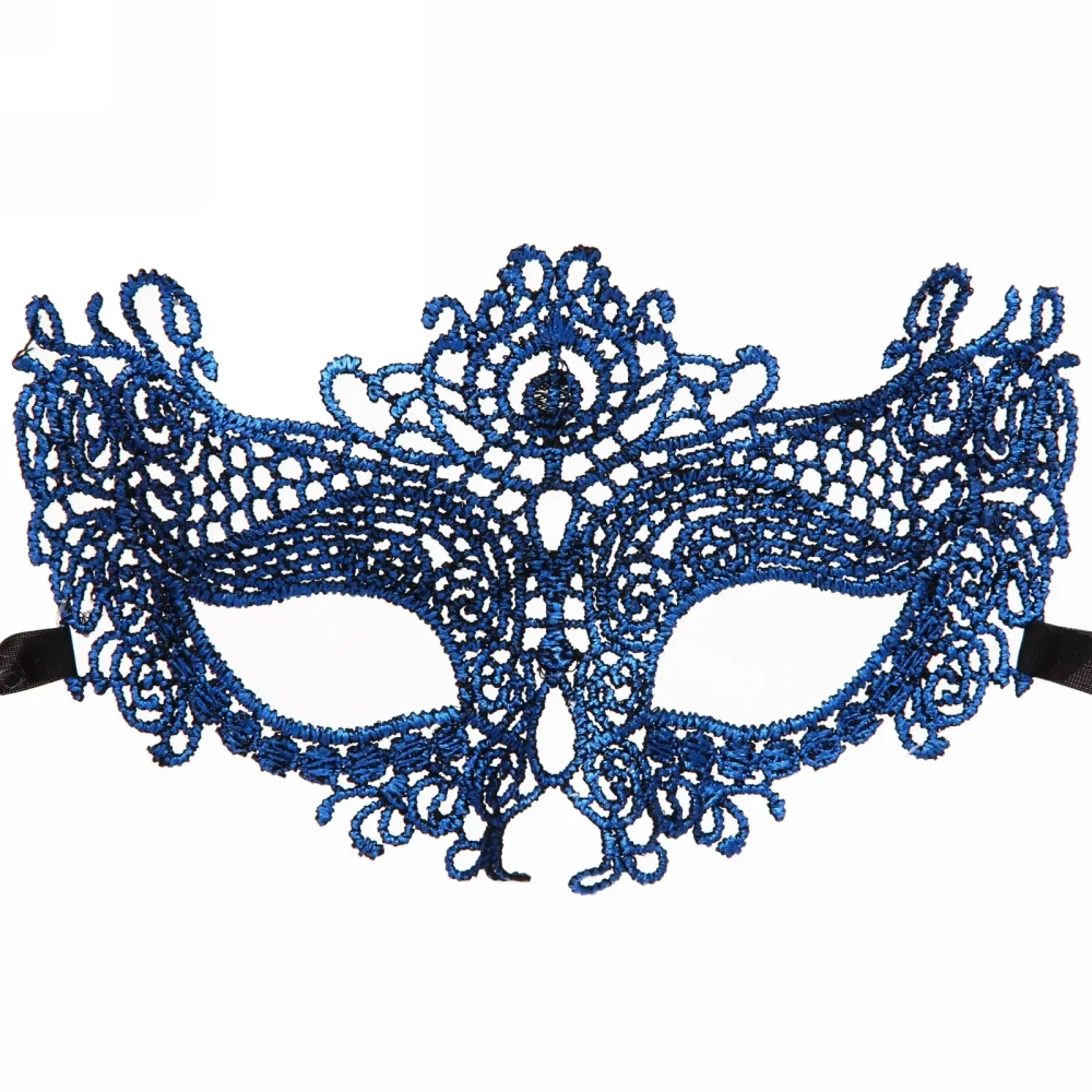 Маска кружево»Королева бала», микс цветов