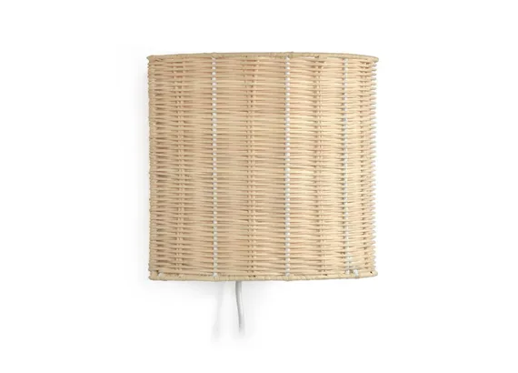 Настенный светильник Kimjit из ротанга
