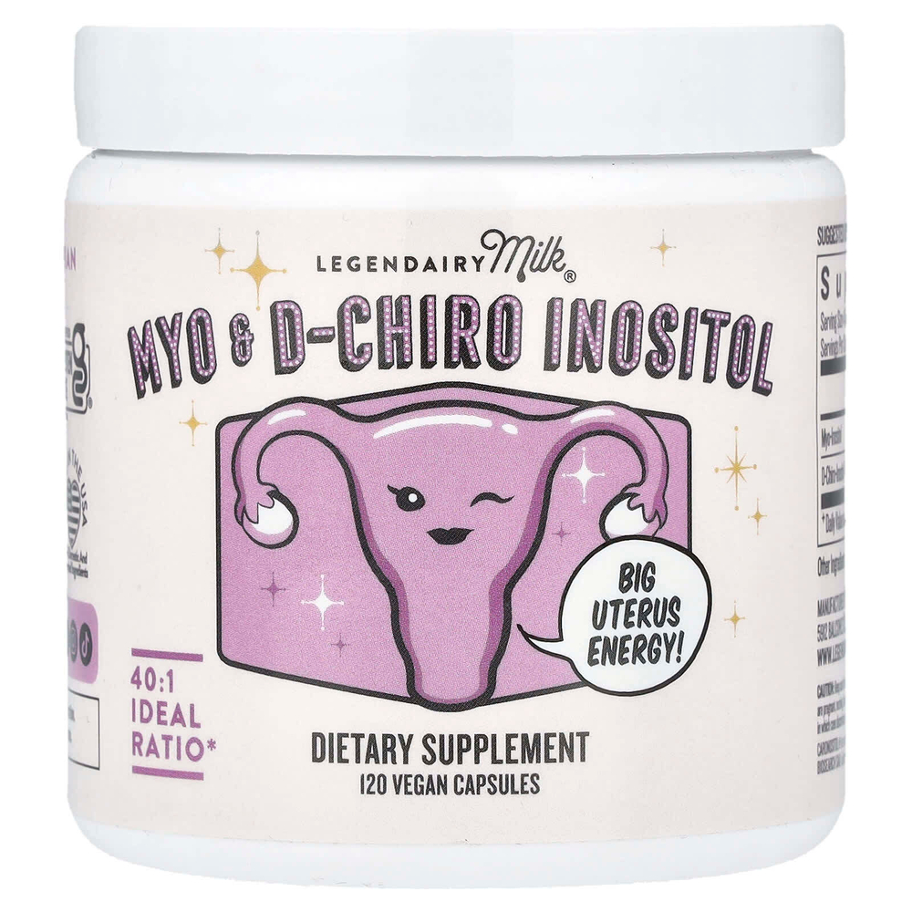 Legendairy Milk, Myo & D-Chiro Inositol, 120 веганских капсул